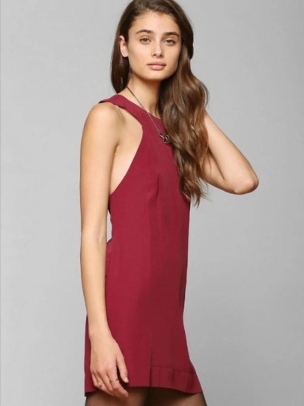 Reformation X Urban Renewal Burgundy Tank Cocktail Shift Dress Small - Picture 2 of 8